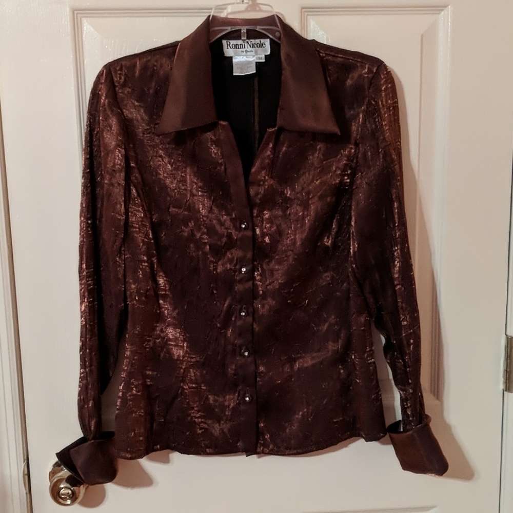 Vintage Copper Metallic Brown by Ronni Nicole  Med